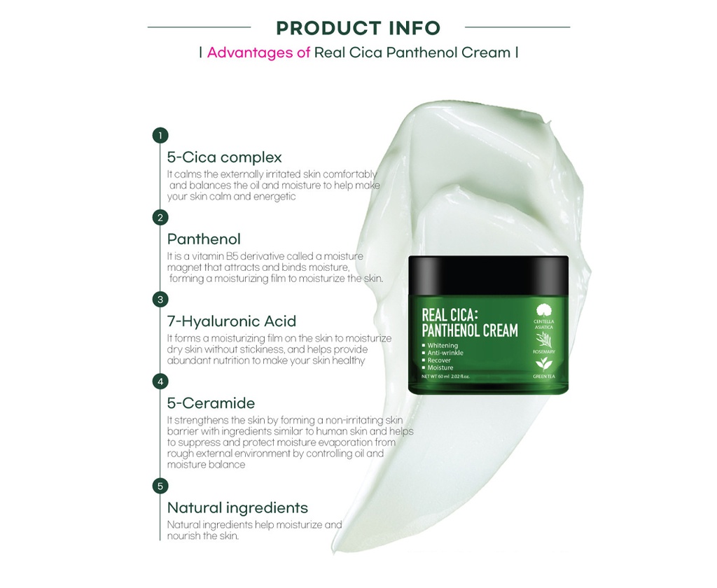 REAL CICA PANTHENOL CREAM (60ml)