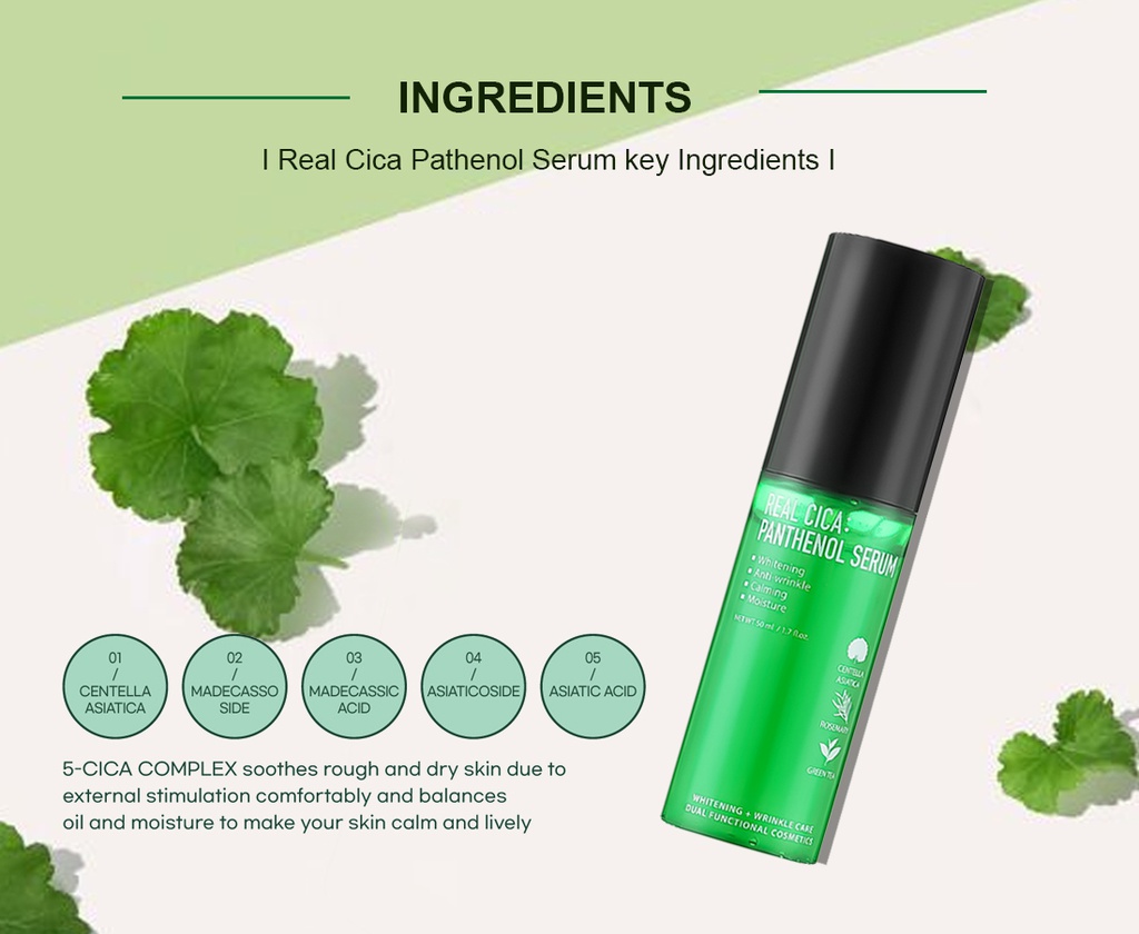 REAL CICA : PATHENOL ORIGINAL PACK 120ml + REAL CICA PANTHENOL SERUM 50ml