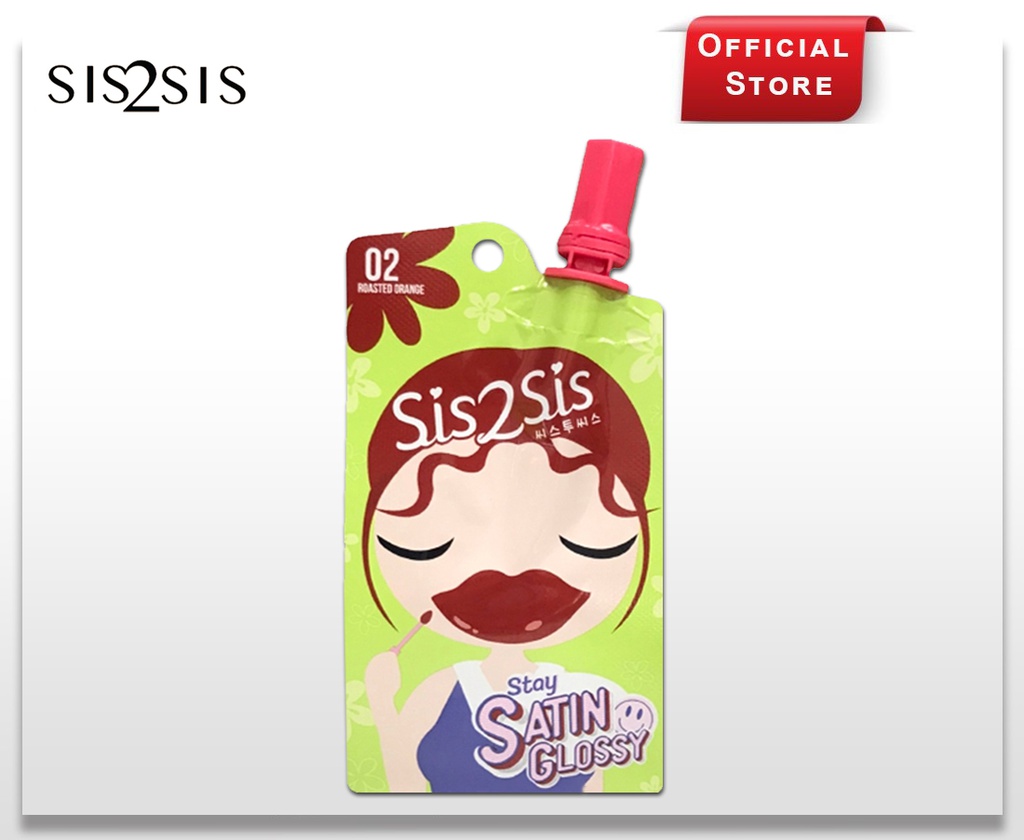 SIS2SIS STAY SATIN GLOSSY 02 ROASTED ORANGE 2g