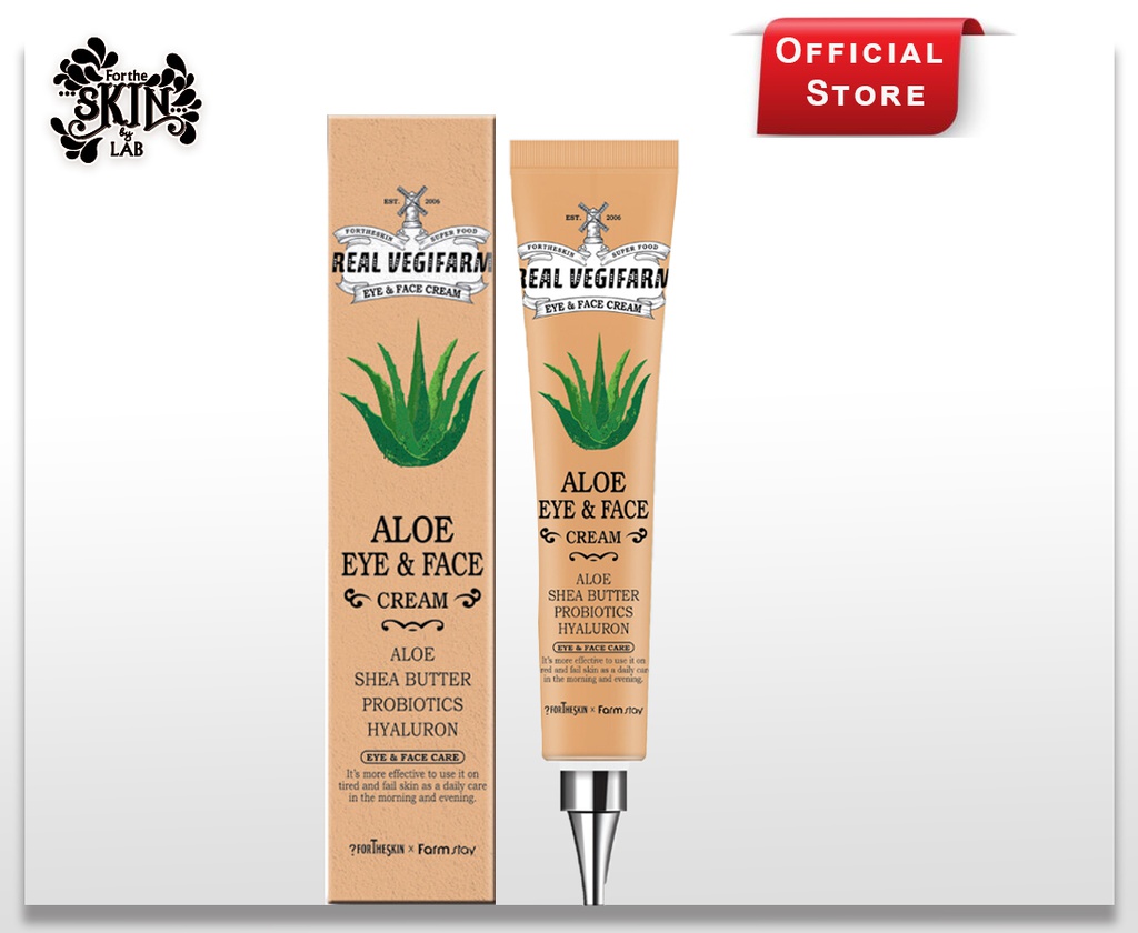 SUPER FOOD REAL VEGIFARM EYE &amp; FACE CREAM - ALOE 45ml