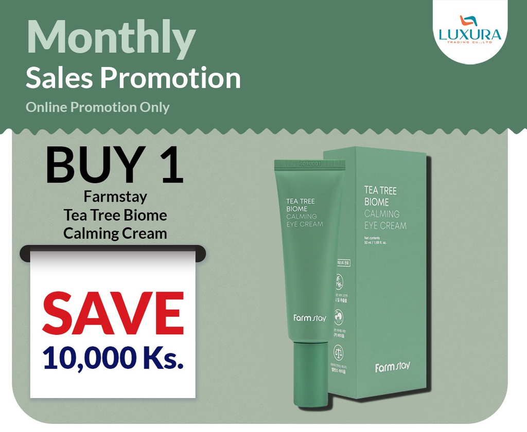 TEA TREE BIOME CALMING EYE CREAM 50ml  Buy - 1- Get - Save-10,000/-