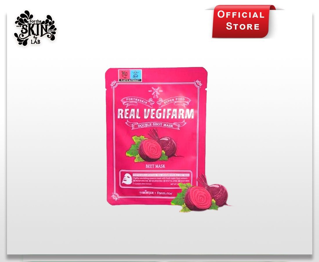 SUPER FOOD REAL VEGIFARM DOUBLE SHOT MASK-Beet (23 ml)